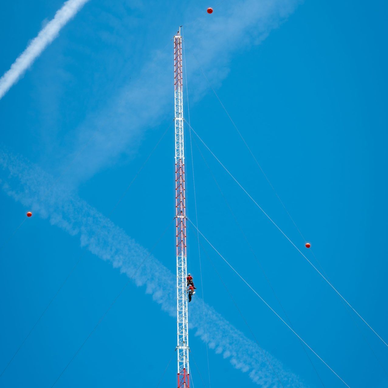 Energiewerkstatt Windmessungen VERBUND AG Muehlviertel Rainbach Gruenbach 120 Meter Windmessmast 4 uai