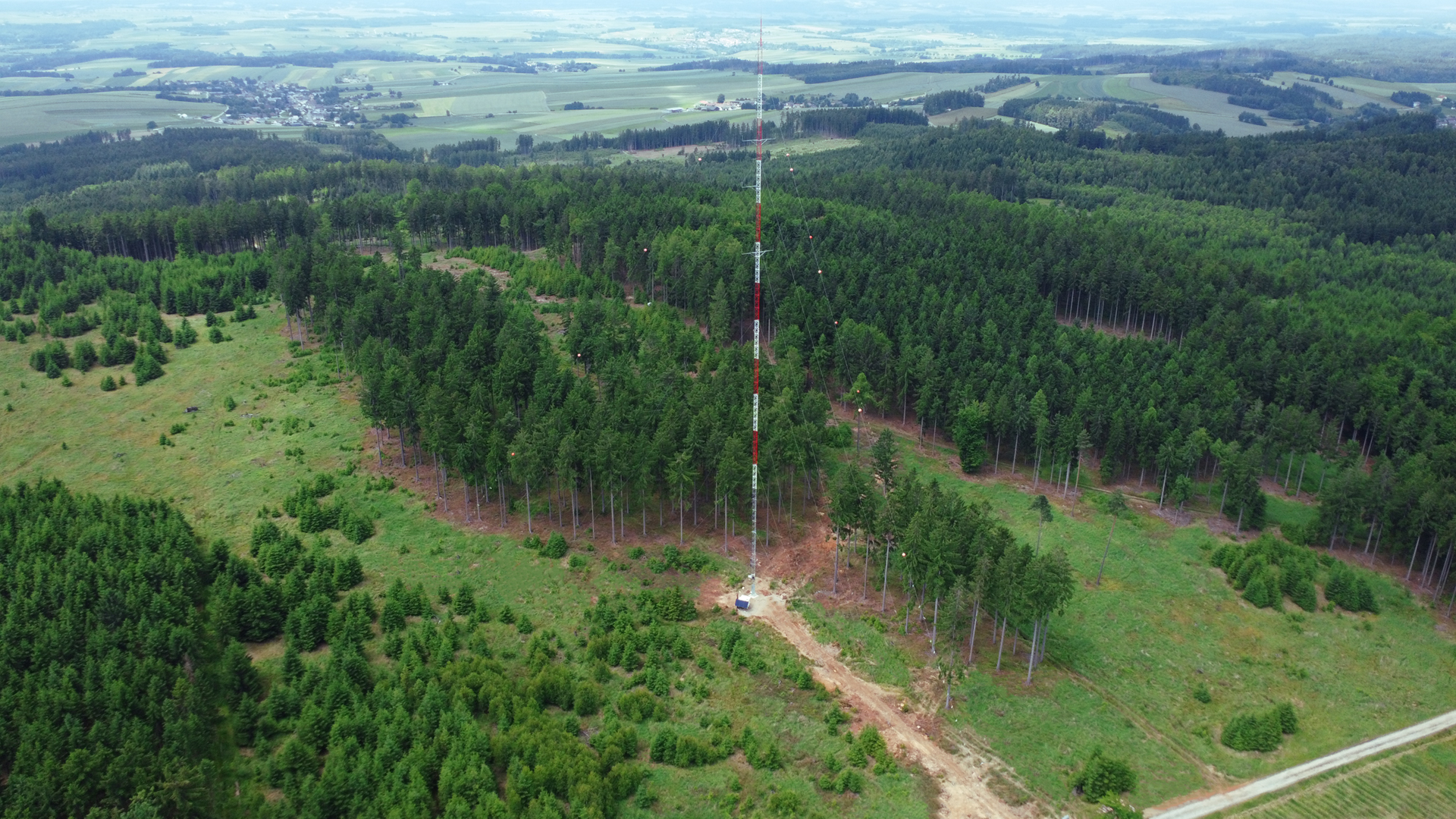 Energiewerkstatt 140 Meter Windmessmast Predigtstuhl Drone