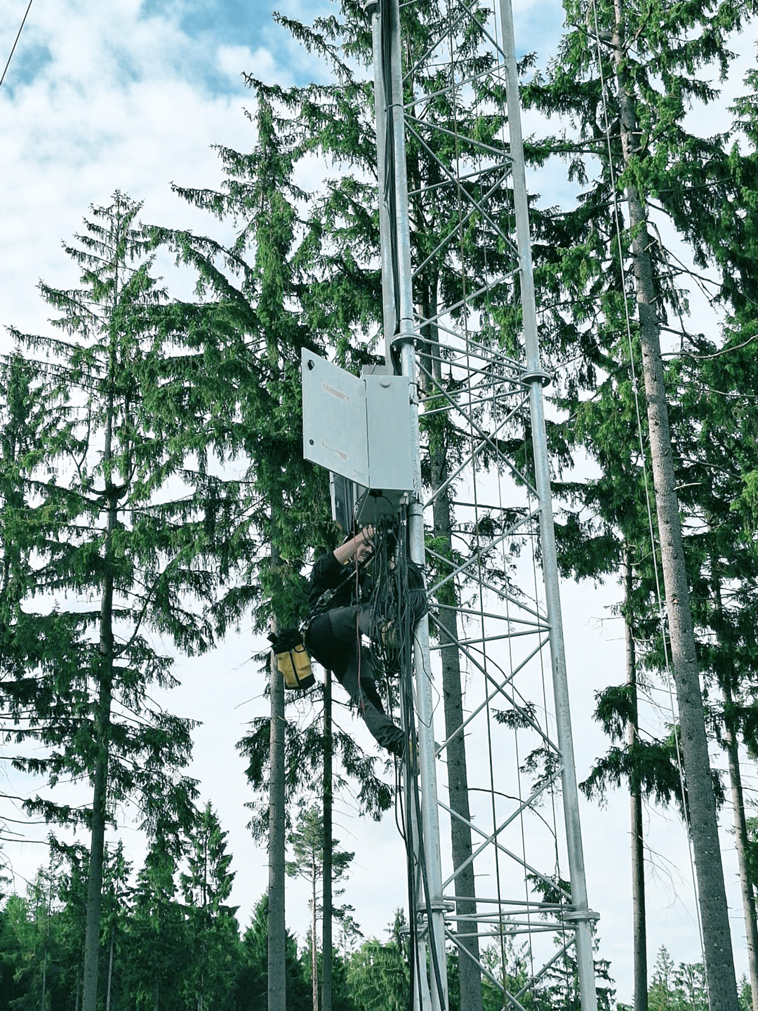 Energiewerkstatt_140-Meter-Windmessmast Predigtstuhl_EWSV_Techniker 2 Energiewerkstatt 140 Meter Windmessmast Predigtstuhl EWSV Techniker